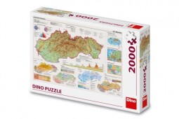 Puzzle Mapa Slovenska 2000 dílků